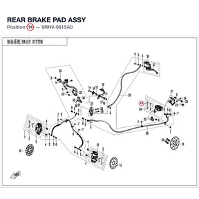 REAR BRAKE PAD ASSY product image