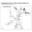 HANDLEBAR BLOCK II - REPL BY 9RHV-100002-1001 product image