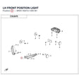 LH FRONT POSITION LIGHT product image