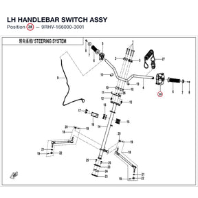 LH HANDLEBAR SWITCH ASSY product image