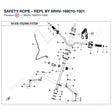 SAFETY ROPE - REPL BY 9RHV-169010-1001 product image