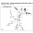 SAFETY ROPE - INTERCHANGEABLE WITH 9RHV-169010-1000 product image