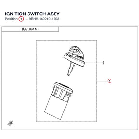 IGNITION SWITCH ASSY product image