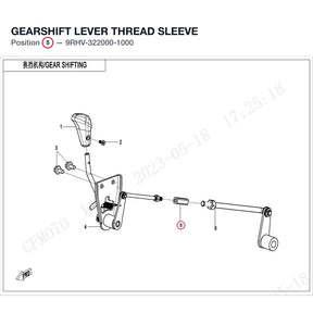 GEARSHIFT LEVER THREAD SLEEVE product image