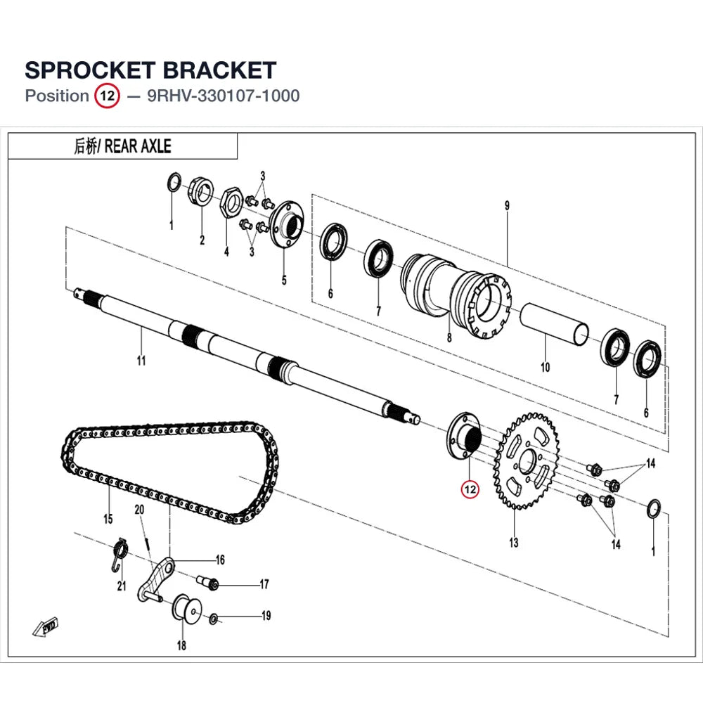 SPROCKET BRACKET product image