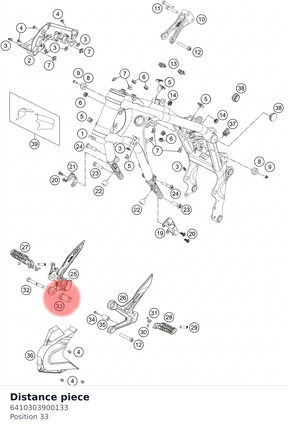 Diagram preview: Distance piece (6410303900133)