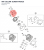 Diagram preview: HH COLLAR SCREW M6X25 (0025060256U0)