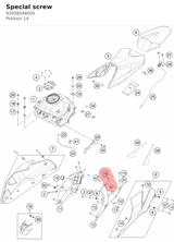 Diagram preview: Special screw (93008048000)