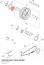Diagram preview: SPACER RIGHT REAR WHEEL (A67510013000)