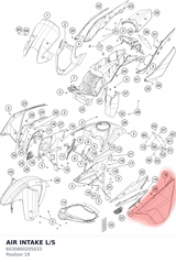 Diagram preview: AIR INTAKE L/S (6030800205033)