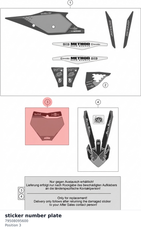 Diagram preview: sticker number plate (79508095600)