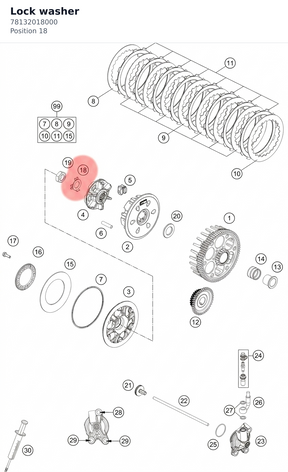 Diagram preview: Lock washer (78132018000)
