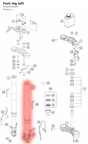 Diagram preview: Fork leg left (93101001000)