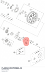 Diagram preview: FLANGED NUT M8X1,25 (90510052000)
