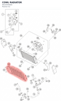 Diagram preview: COWL RADIATOR (90235040000)