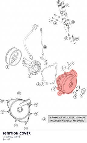Diagram preview: IGNITION COVER (7503000210041)