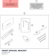 Diagram preview: FRONT SPOILER, BRACKET (61508021000)