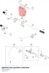 Diagram preview: Ignition key position indicator (93801834004)
