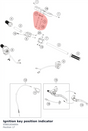 Diagram preview: Ignition key position indicator (93801834004)