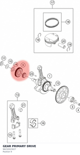 Diagram preview: GEAR PRIMARY DRIVE (96232023027)