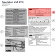 Diagram preview: Type label, USA KTM (LI20-636-11)