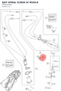 Diagram preview: EJOT SPIRAL SCREW SF M5X8-K (0009050086)