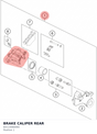 Diagram preview: BRAKE CALIPER REAR (64113080000)