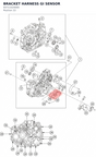 Diagram preview: BRACKET HARNESS GI SENSOR (93711024000)
