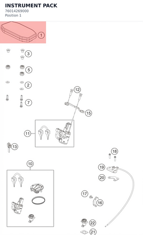 Diagram preview: INSTRUMENT PACK (76014269000)