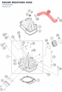 Diagram preview: ENGINE BREATHING HOSE (79430087000)