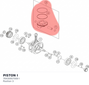 Diagram preview: PISTON I (76430007000 I)