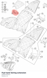 Diagram preview: Fuel tank fairing extension (A56007025010)