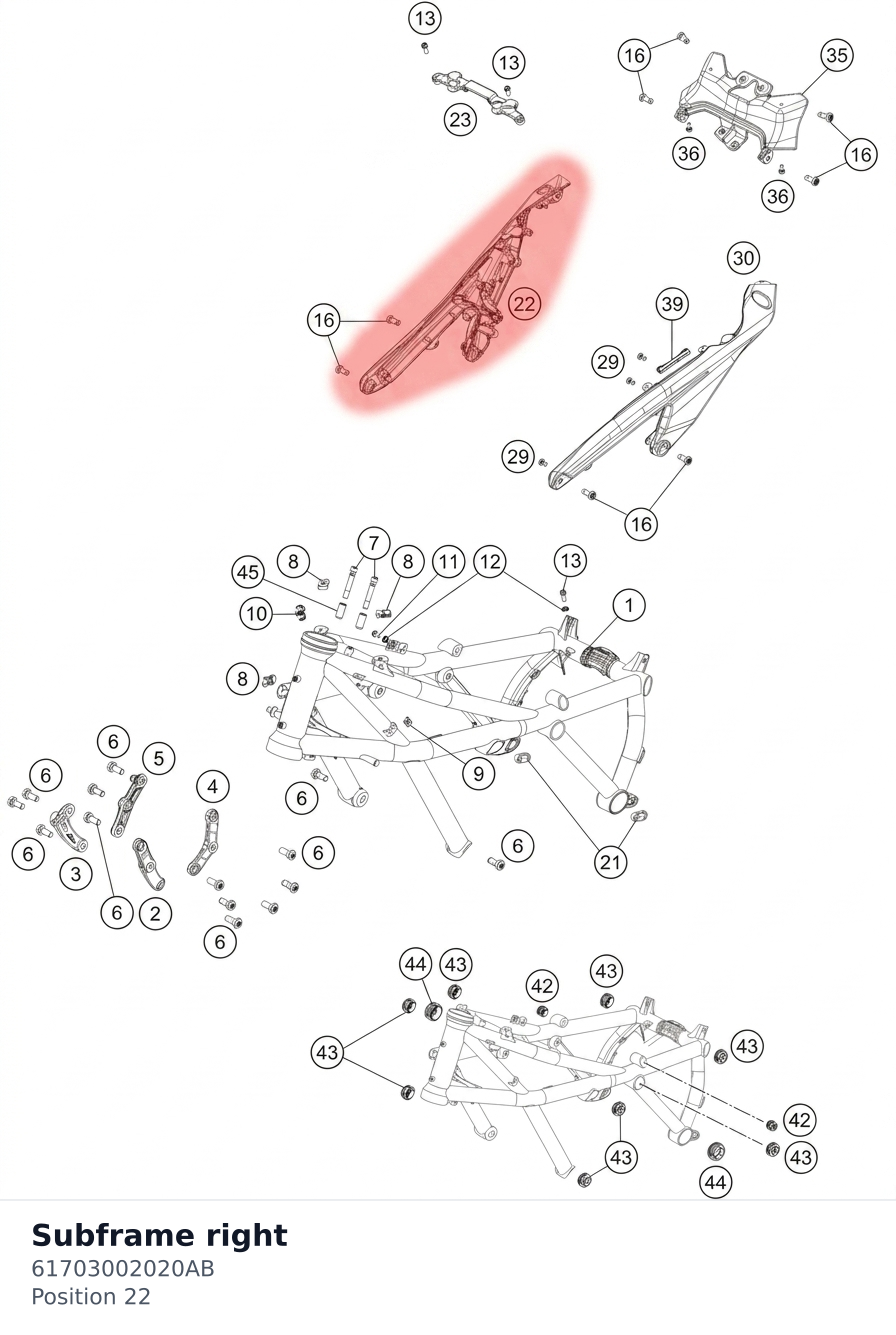 Diagram preview: Subframe right (61703002020AB)