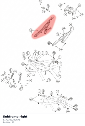 Diagram preview: Subframe right (61703002020AB)