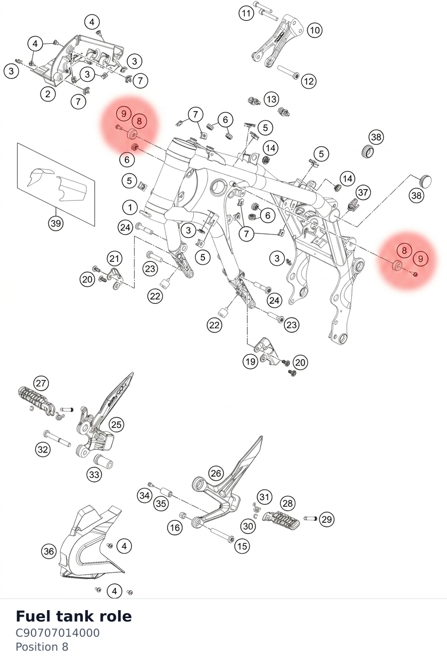 Diagram preview: Fuel tank role (C90707014000)