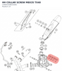 Diagram preview: HH COLLAR SCREW M8X35     TX40 (C0000250803500S)