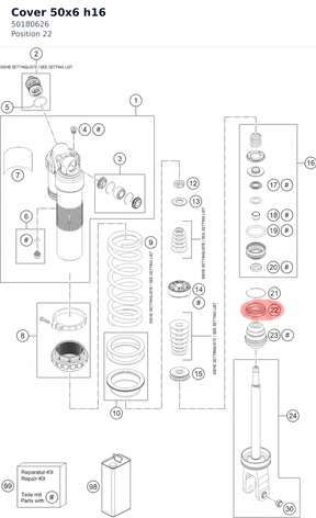 Diagram preview: Cover 50x6 h16 (50180626)