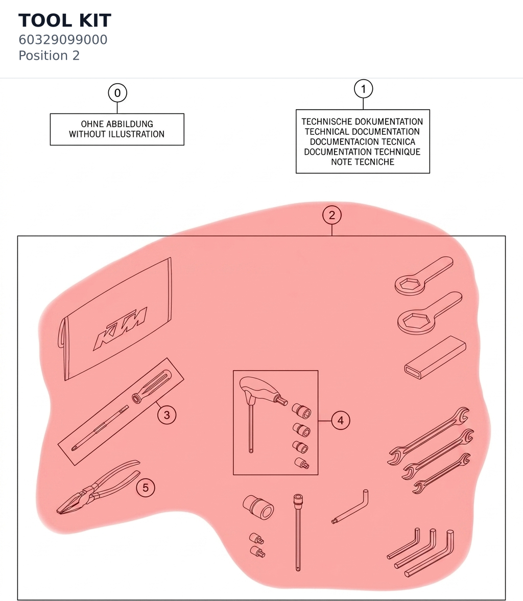 Diagram preview: TOOL KIT (60329099000)