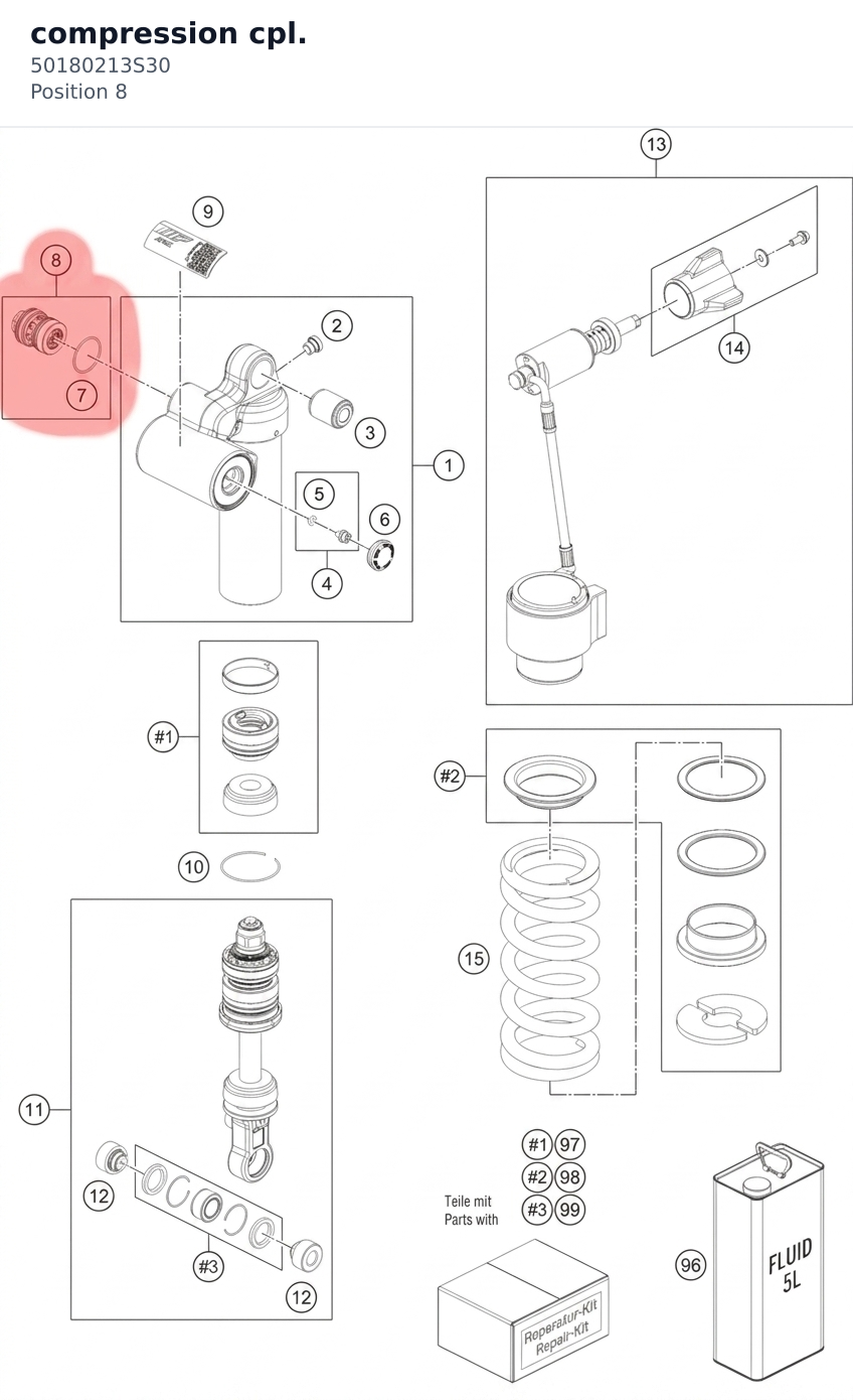 Diagram preview: compression cpl. (50180213S30)