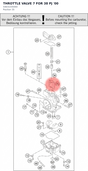 Diagram preview: THROTTLE VALVE 7 FOR 38 PJ '00 (54631035000)