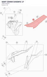 Diagram preview: SEAT COVER SIXDAYS    17 (79607040050)