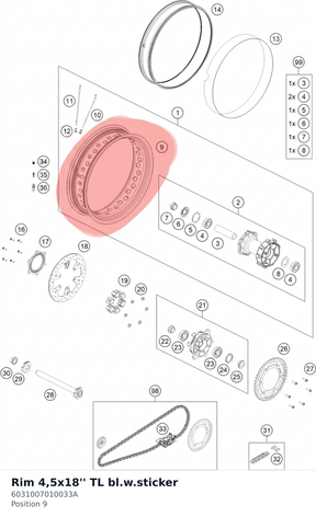 Diagram preview: Rim 4,5x18'' TL bl.w.sticker (6031007010033A)