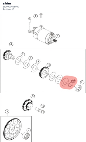 Diagram preview: shim (J690001608000)