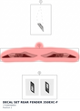 Diagram preview: DECAL SET REAR FENDER 350EXC-F (77508098800)