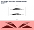 Diagram preview: Sticker set left+right 790 Duke orange (64108090300)