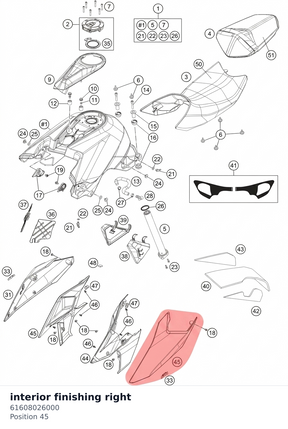 Diagram preview: interior finishing right (61608026000)
