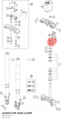 Diagram preview: SLEEVE FOR HOSE CLAMP (90113055010)
