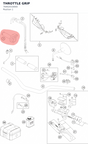Diagram preview: THROTTLE GRIP (76402010000)
