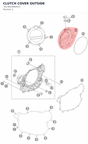 Diagram preview: CLUTCH COVER OUTSIDE (7813002600015)