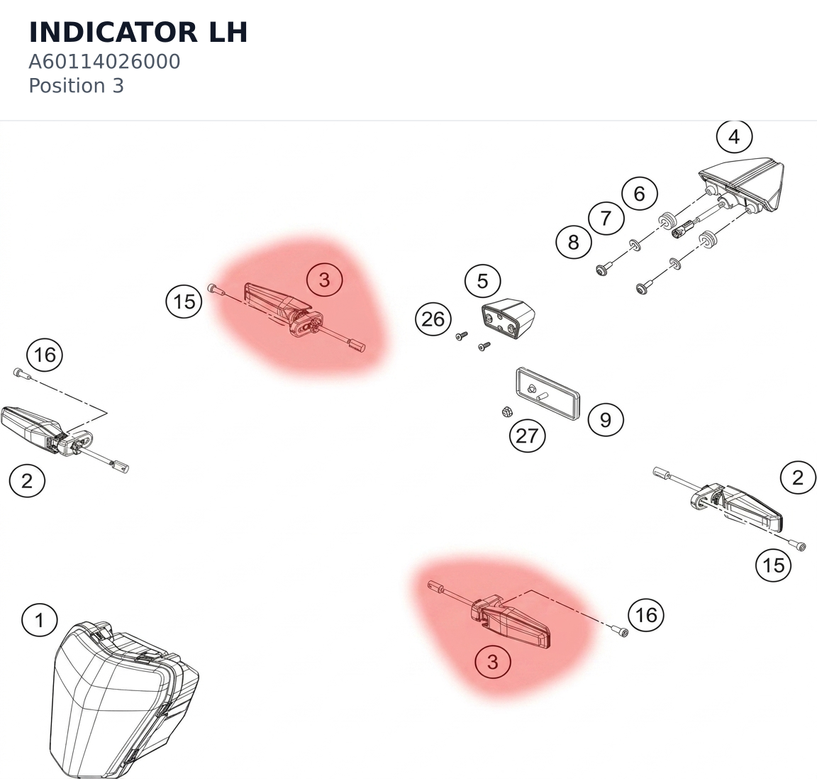 Diagram preview: INDICATOR LH (A60114026000)